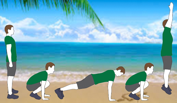 How To Do Burpees at the Beach